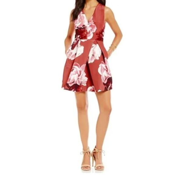 Keepsake The Label Floral Gone Girl Dress Pink Rose- Size S - Picture 1 of 8